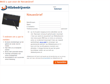 Tablet Screenshot of nieuwsbrief.allebedrijvenin.nl